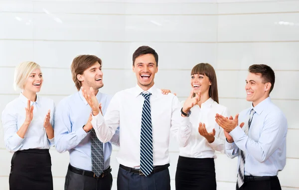 Business people applauding — Stock Photo, Image