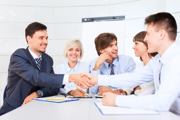 Business people handshake — Stock Photo, Image