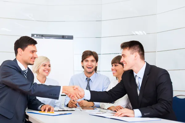 Business people handshake — Stock Photo, Image