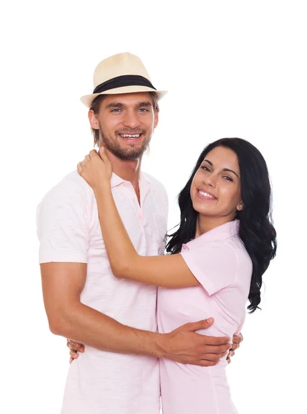 Couple in summer clothes — Stock Photo, Image