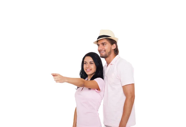 Couple in summer clothes — Stock Photo, Image