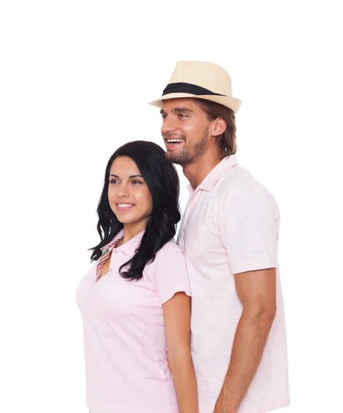 Casal em roupas de verão — Fotografia de Stock