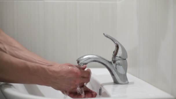 Woman washing hands — Stock Video