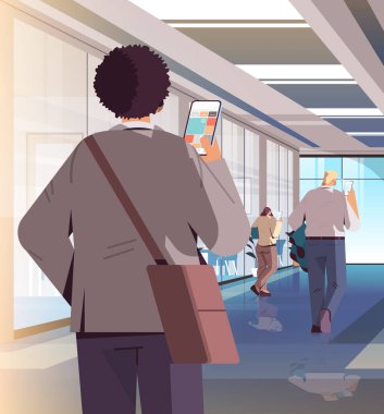 Bağımlı iş adamları dijital cihazlar kullanıyorlar iş adamları sosyal ağlarda aktif dijital bağımlılık kavramı