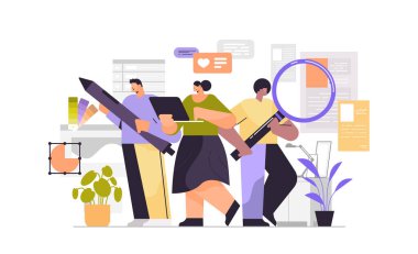 dijital tasarımcılar ve analist ekibi birlikte çalışarak yazılım mühendisliğini optimize ediyor