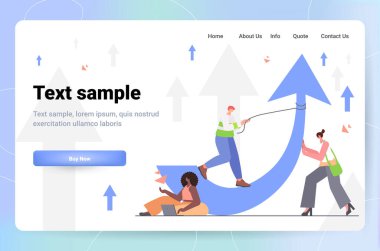 karışık ırk işadamları takımı okları itiyor büyüme finansal kriz takım çalışması yatırım risk kavramı grafiği