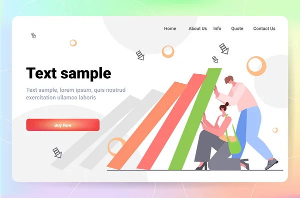 Benadrukte zakenmensen die stoppen met domino-effect crisisbeheersing kettingreactie financieren interventie conflictpreventie — Stockvector