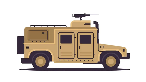 Ukrainian armoured personnel carrier APC special battle transport military equipment heavy fighting vehicle concept — Stockový vektor