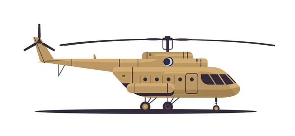 Ukrainische getarnte Kampfhubschrauber Special Battle Transport Military Equipment Konzept — Stockvektor