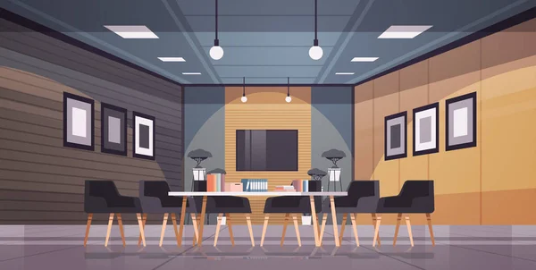 Modern Coworking Area Office Interior Empty People Open Space Cabinet — Stockvektor