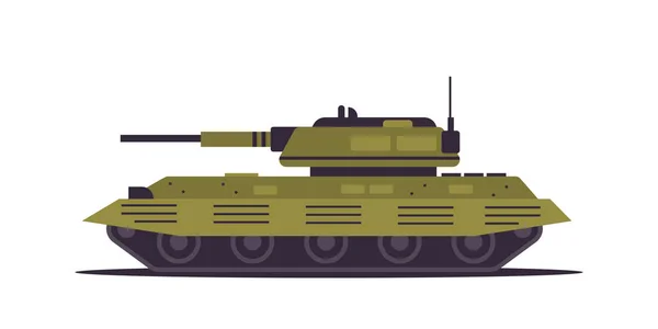 Tanque Ucraniano Transporte Batalha Especial Equipamento Militar Pesado Blindado Conceito — Vetor de Stock