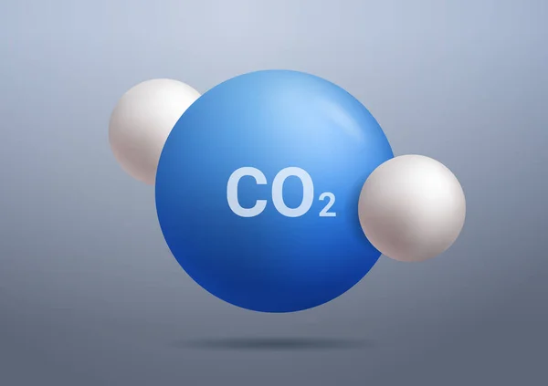 Co2 Carbon Dioxide Toxic Gas Emission Reduction Concept Horizontal Vector — 스톡 벡터