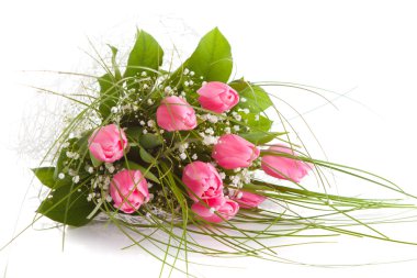 buket laleler, izole