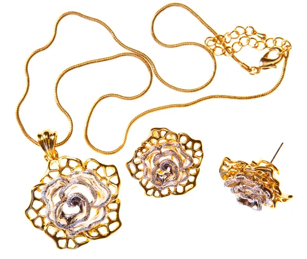 kolye ve küpe, izole