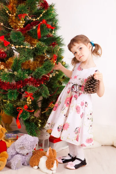 Ragazza, Natale — Foto Stock