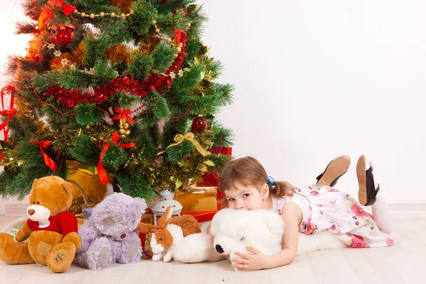 Mädchen, weihnachten — Stockfoto