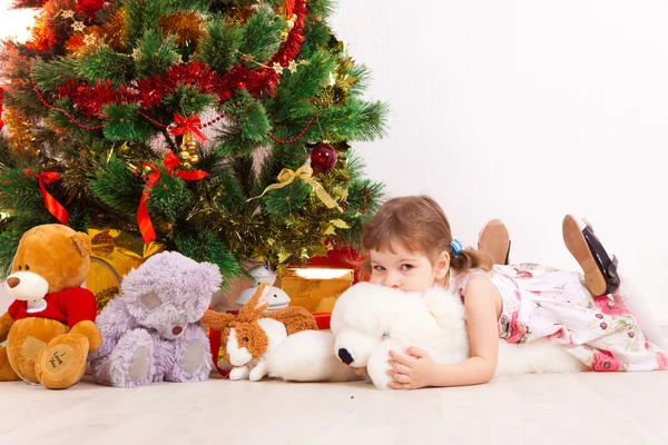 Mädchen, weihnachten — Stockfoto