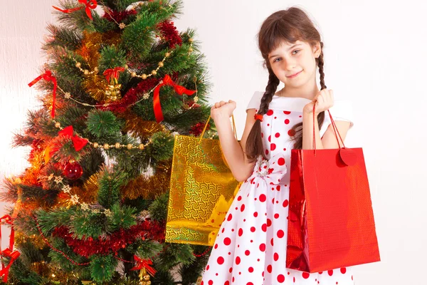 Ragazza, Natale — Foto Stock