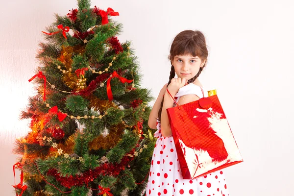 Mädchen, weihnachten — Stockfoto