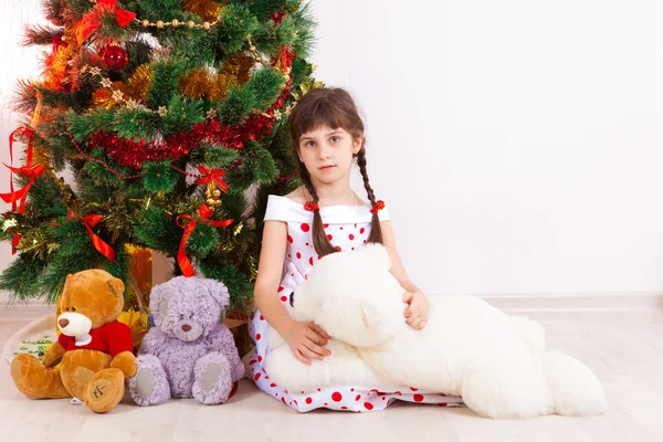 Menina, Natal — Fotografia de Stock