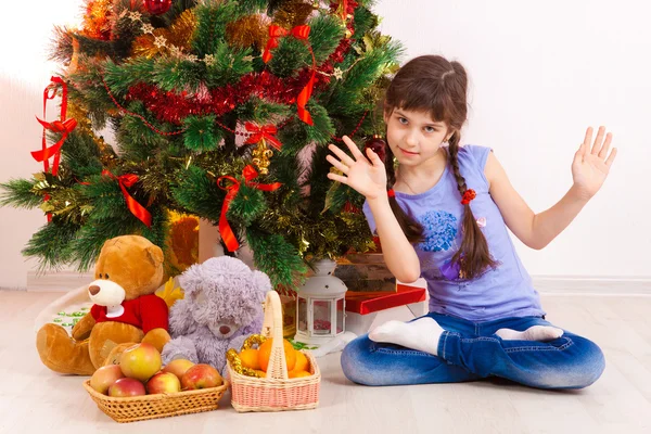 Mädchen, weihnachten — Stockfoto