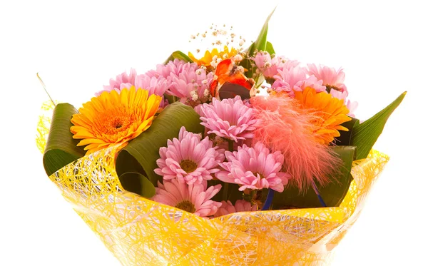 Boeket bloemen, geïsoleerd — Stockfoto