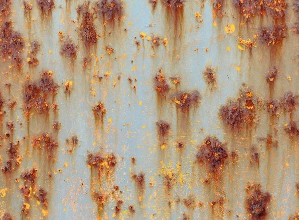 Metal texture with blue paint and rust. — Stock Photo, Image