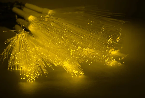 Imagem de fibra óptica com detalhes e efeitos de luz — Fotografia de Stock