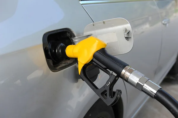 Fill up fuel at gas station — Stock Photo, Image