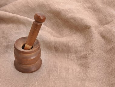 eski kullanılan ahşap harç ve havaneli