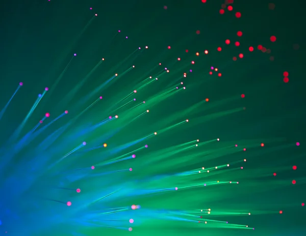 Fiber optic showing data or internet communication concept — Stock Photo, Image