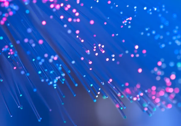 Glasfaser mit Daten oder Internet-Kommunikationskonzept — Stockfoto