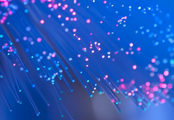 Fiber optic visar data eller internet kommunikation koncept — Stockfoto