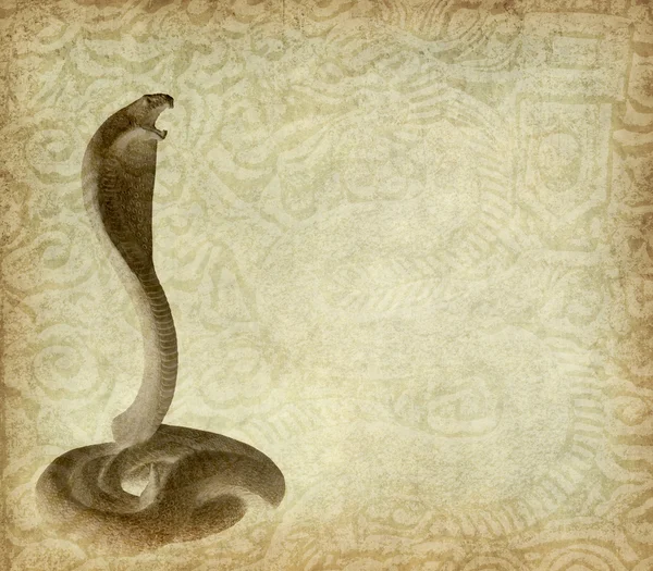 2013 anno del serpente con sfondo di carta — Foto Stock