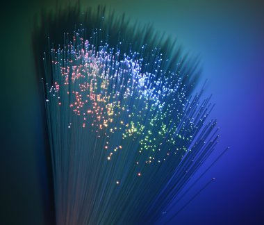 Internet teknolojisi fiber optik arka plan