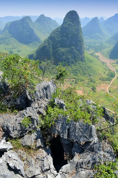 Andscape in Yangshuo Guilin, China — Stockfoto