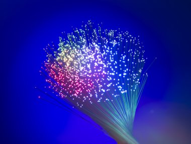 Fiber kablo fiber optik arka plan stili teknoloji ile hizmet