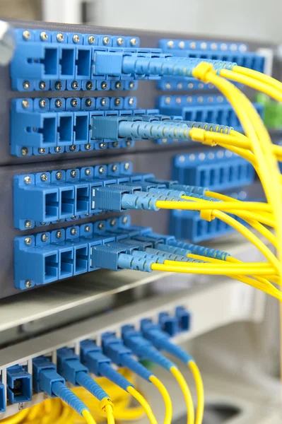 Communication and internet network server room — Stock Photo, Image
