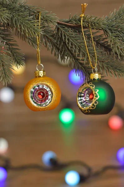 Christmas Decorations with light — Stock Photo, Image