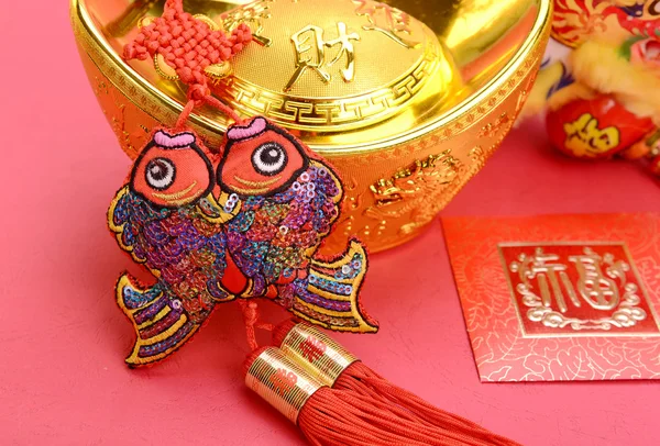 Kalligrafie voor fu, gaan geluk voordat Chinees Nieuwjaar — Stockfoto