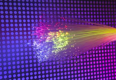Internet teknolojisi fiber optik arka plan