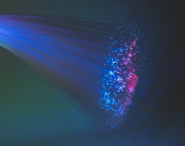 Internet teknolojisi fiber optik arka plan