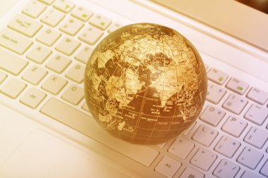 Fiber kablo fiber optik arka plan stili teknoloji ile hizmet