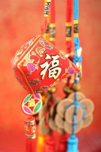 Bahar festivalinde kullanılan Çin şanslı düğümleri — Stok fotoğraf