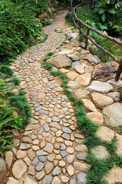 Cobblestones in a walkway — Stock Photo, Image