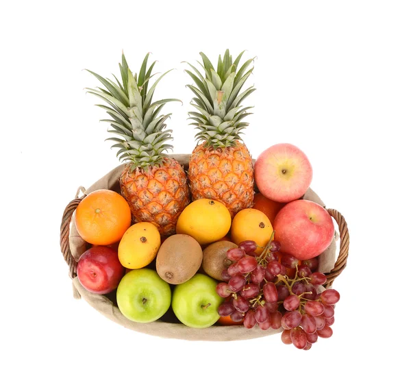 Frutti tropicali isolati su bianco — Foto Stock