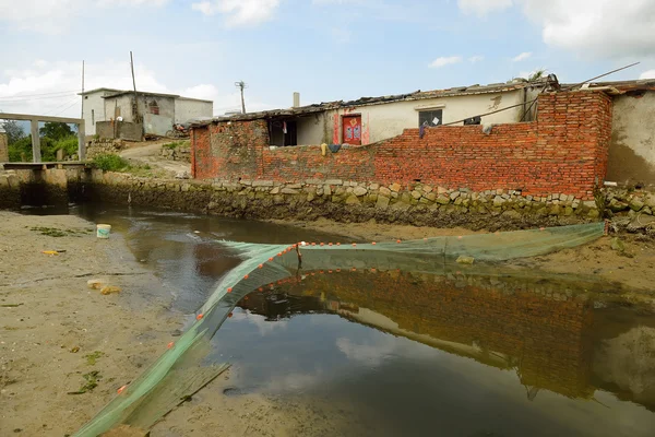 Plasă de pescari pe râu — Fotografie, imagine de stoc