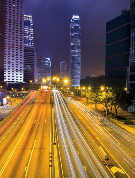 व्हिक्टोरिया हार्बर एक रात्री हाँगकाँग सिटी आकाशातील पॅनोरामा — स्टॉक फोटो, इमेज