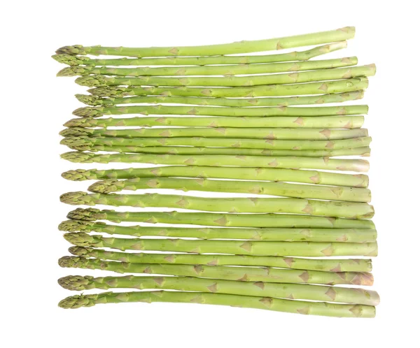 Fresh asparagus on white — Stock Photo, Image