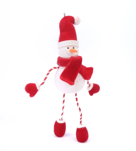 Boneco de neve ornamento de Natal — Fotografia de Stock